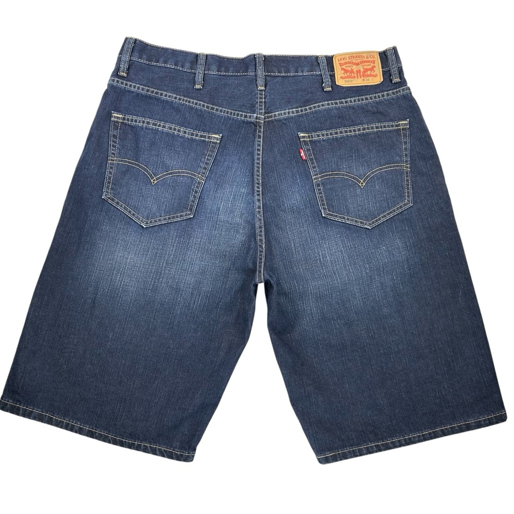 Levi's 569 Loose Straight Denim Shorts Waist 38 Men's - Picture 4 of 9